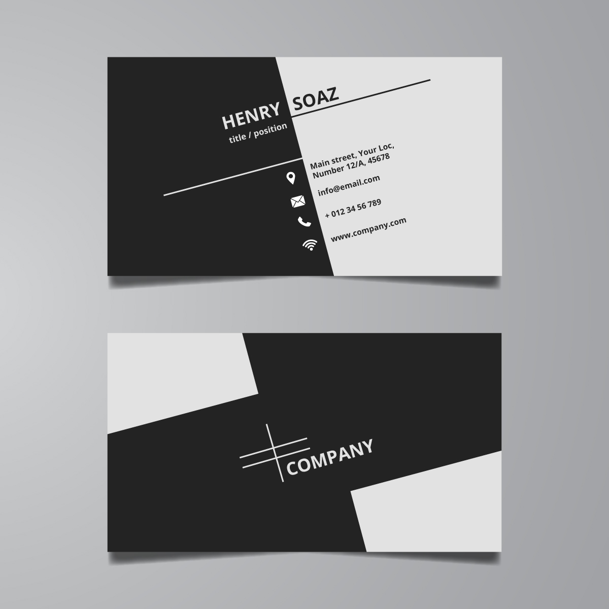 Corporate Business Card Vector Free Download