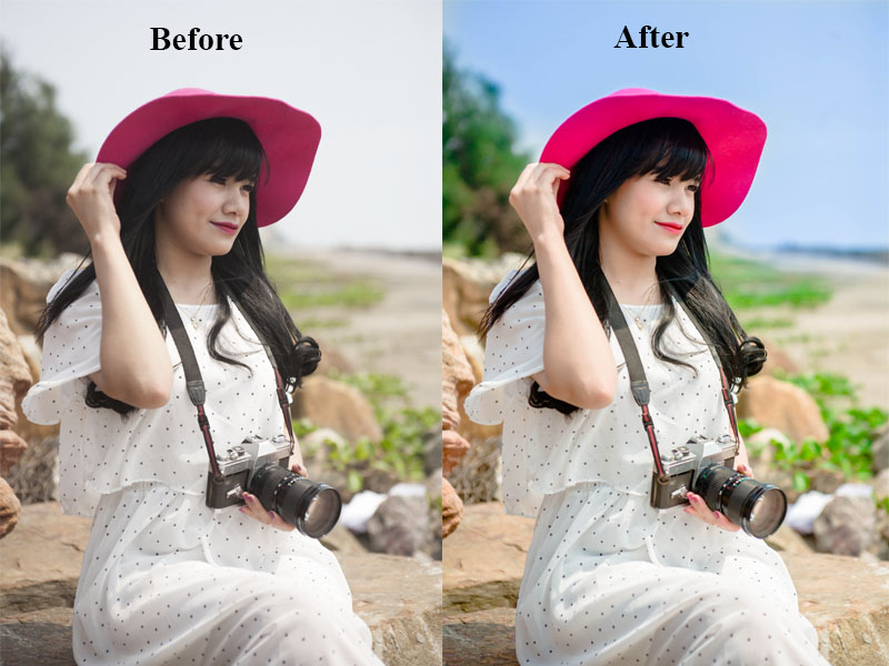 Cách chỉnh màu trong veo bằng lightroom