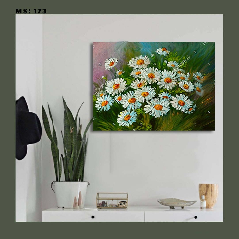 Tranh canvas hoa cỏ