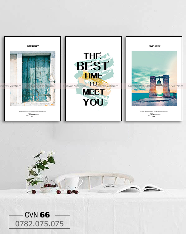 Bọ 3 tranh hiện đại the best time to meet you