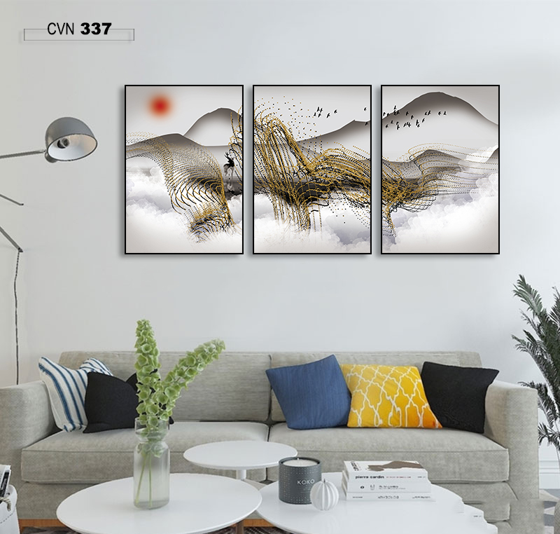 Bộ 3 tranh canvas trang trí decor-337