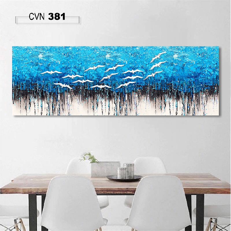Tranh canvas trang trí decor trừu tượng rưng cây-381