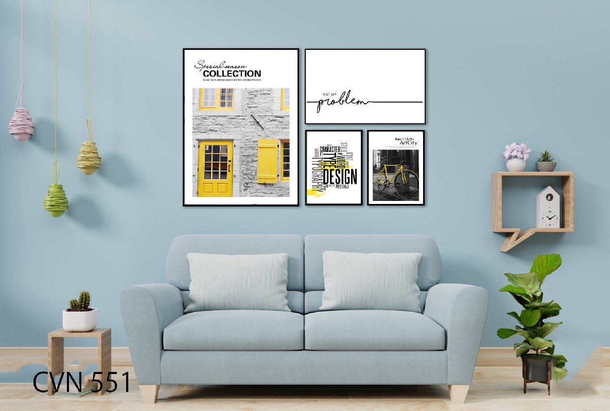 Bộ  tranh canvas trang trí decor-551