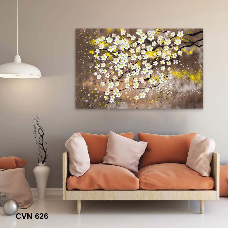 Tranh canvas trang trí trang trí sắc hoa- 626