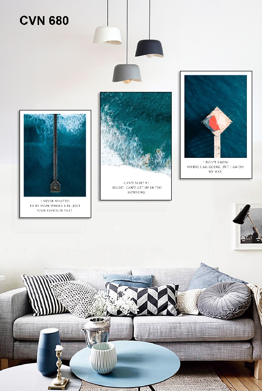 Tranh trang trí decor phong cảnh biển-680