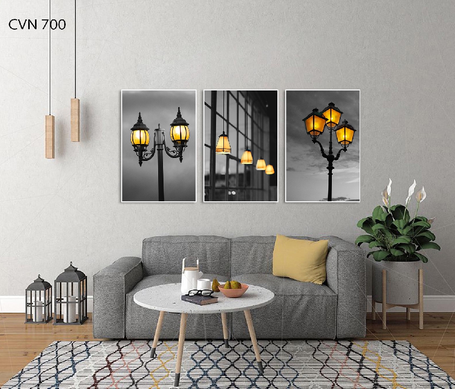 Tranh trang trí decor ngon đèn-700